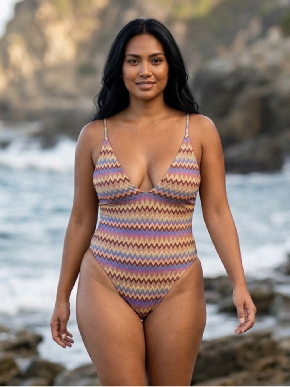 ACACIA - Tavira Cheeky Full Piece Swimsuit in Mada - XL